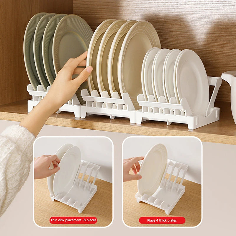 Dish Organizer Rack - Vertical Plate Dish Drying Rack