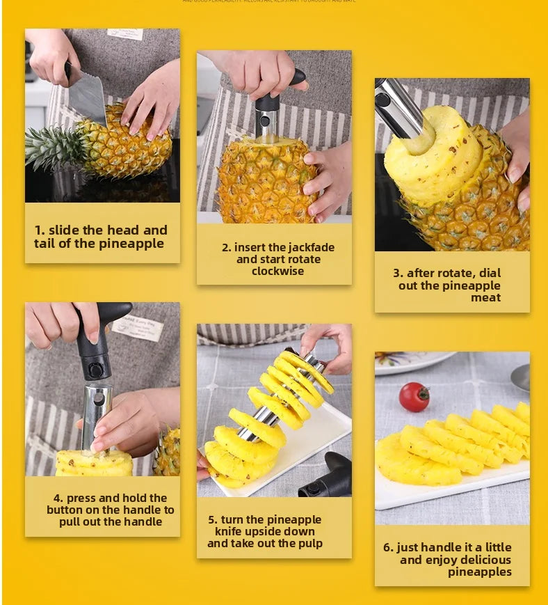 Stainless Steel Pineapple Slicer and Corer