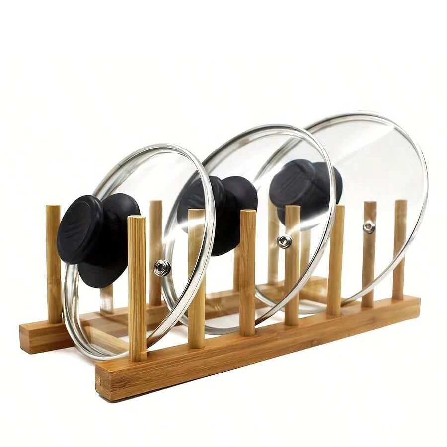 Bamboo Kitchen Organizer Rack