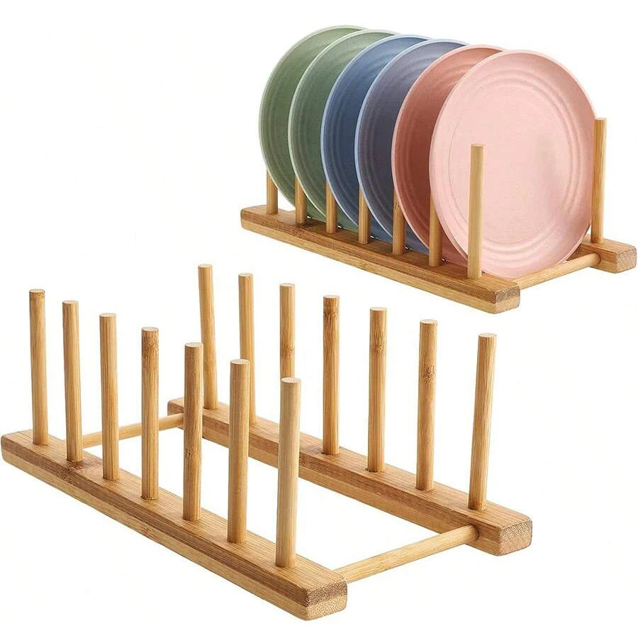 Bamboo Kitchen Organizer Rack