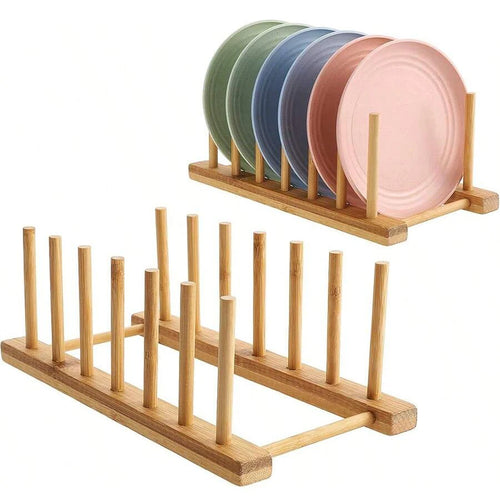 Bamboo Kitchen Organizer Rack