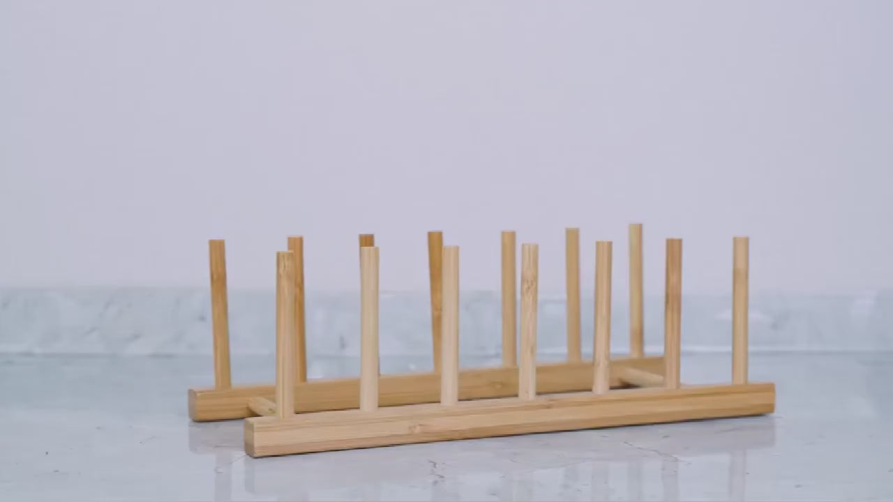Bamboo Kitchen Organizer Rack